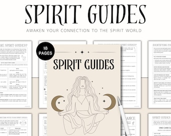 Geistführer, Bauen Sie Verbindungen zu Ihren Schutzgeistern auf, Spirituelles Arbeitsbuch, Tarot, Zauberglas, Meditation, Schutz, Intuition