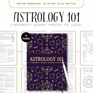 Fundamentos de astrología, Signos del zodíaco, Planetas, Casas, Decanatos, Lectura de la carta astral, Astrología para principiantes, Autodescubrimiento, Carta natal, Grimorio