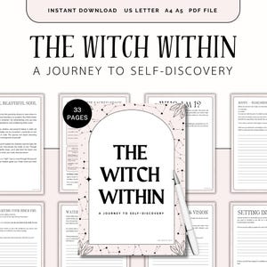 Self Discovery & Personal Growth, Witchy Self-Care, Shadow Work, Witch Journal, Healing, Magic Journal, Grimoire, Divine Feminine, Ritual