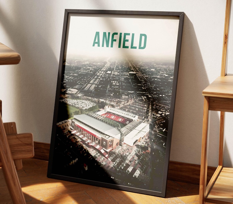 Liverpool Anfield Stadium Art Print Set – YNWA, Soccer Fan Gift ...