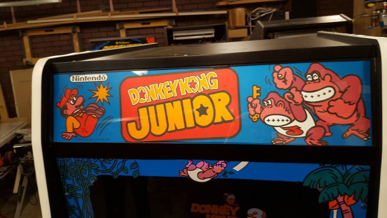 Red DONKEY KONG JR. Video Arcade Multi Game With Dozens of 