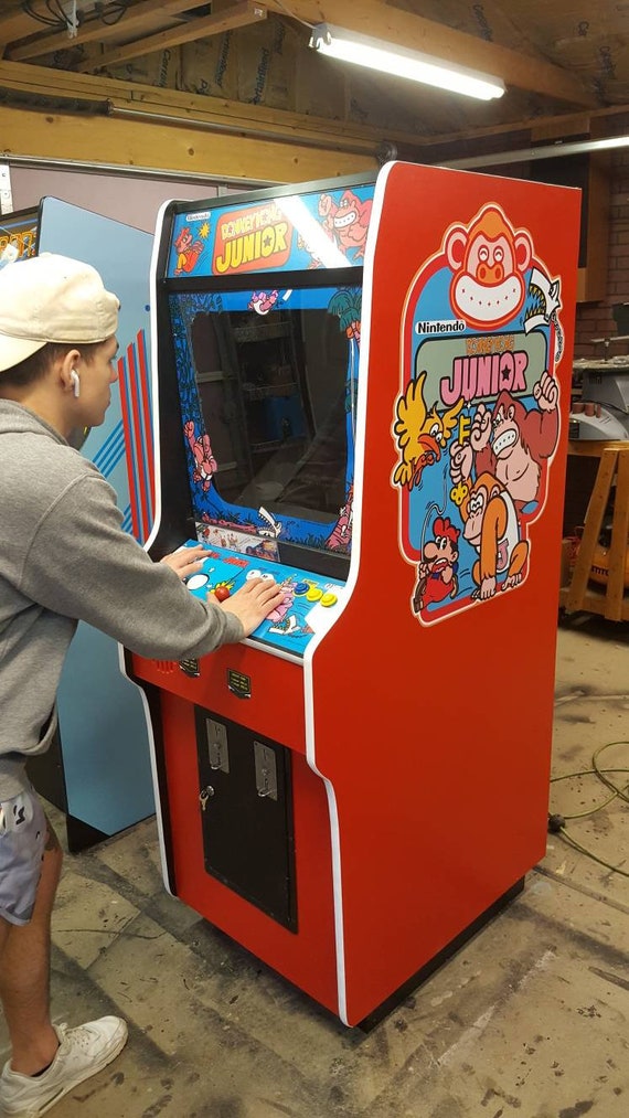 Red DONKEY KONG JR. Video Arcade Multi Game With Dozens of 