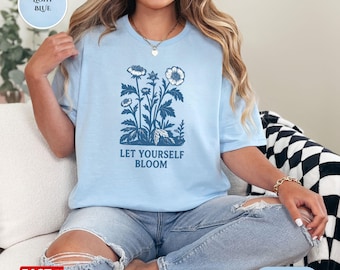 Vintage Wildflowers Graphic Shirt, 90s Retro Flowers Tee, Gift For Her, Floral, Botanical Shirt, Flower Shirt, Nature Shirt, Wildflower Tee