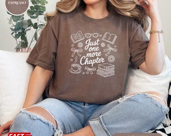 Nur noch ein Kapitel Shirt, Buch-Liebhaber-Shirt, Bücher und Kaffee Shirt, Floral Bookish Shirt, Buchclub-Shirt, Reader Sweatshirt, Geschenk für sie