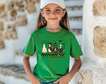 Just a Spooky Goose Halloween Shirt, Funny Halloween Goose Shirt,Goose in Halloween Shirt, Cute Horror Shirt, Spooky Goose,Halloween T-Shirt