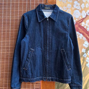 Against All Risks A.A.R by Yohji Yamamoto Zip Denim Jacket Size L