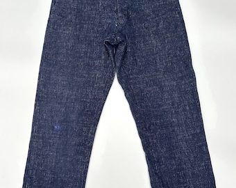 Vintage Work Pants, 1930s Pants, Striped Denim Pants, Vintage Work