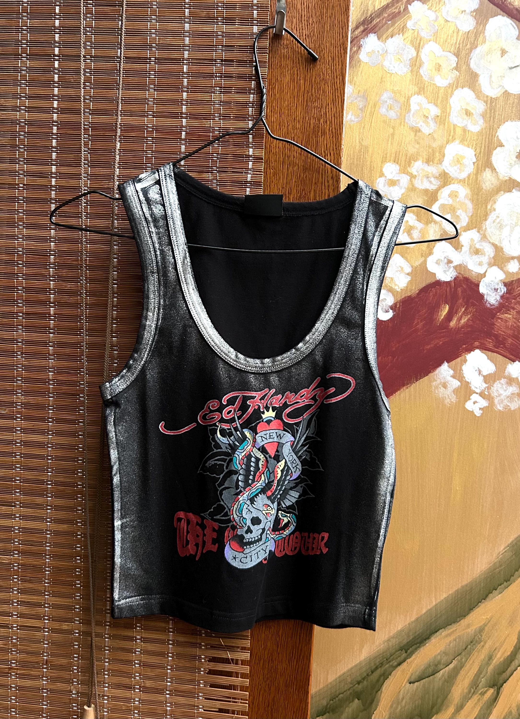 Y2k Ed Hardy Tank Top - Etsy