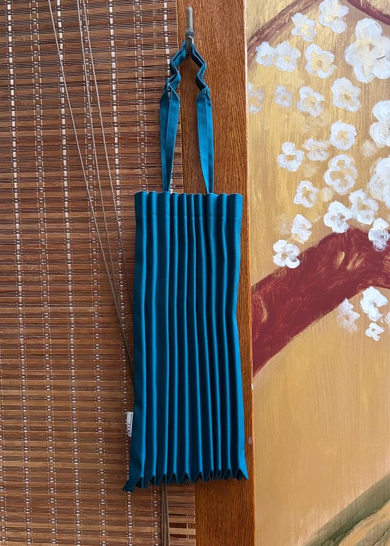 Me Issey Miyake Blue Trunk Pleats Bag OS - Etsy