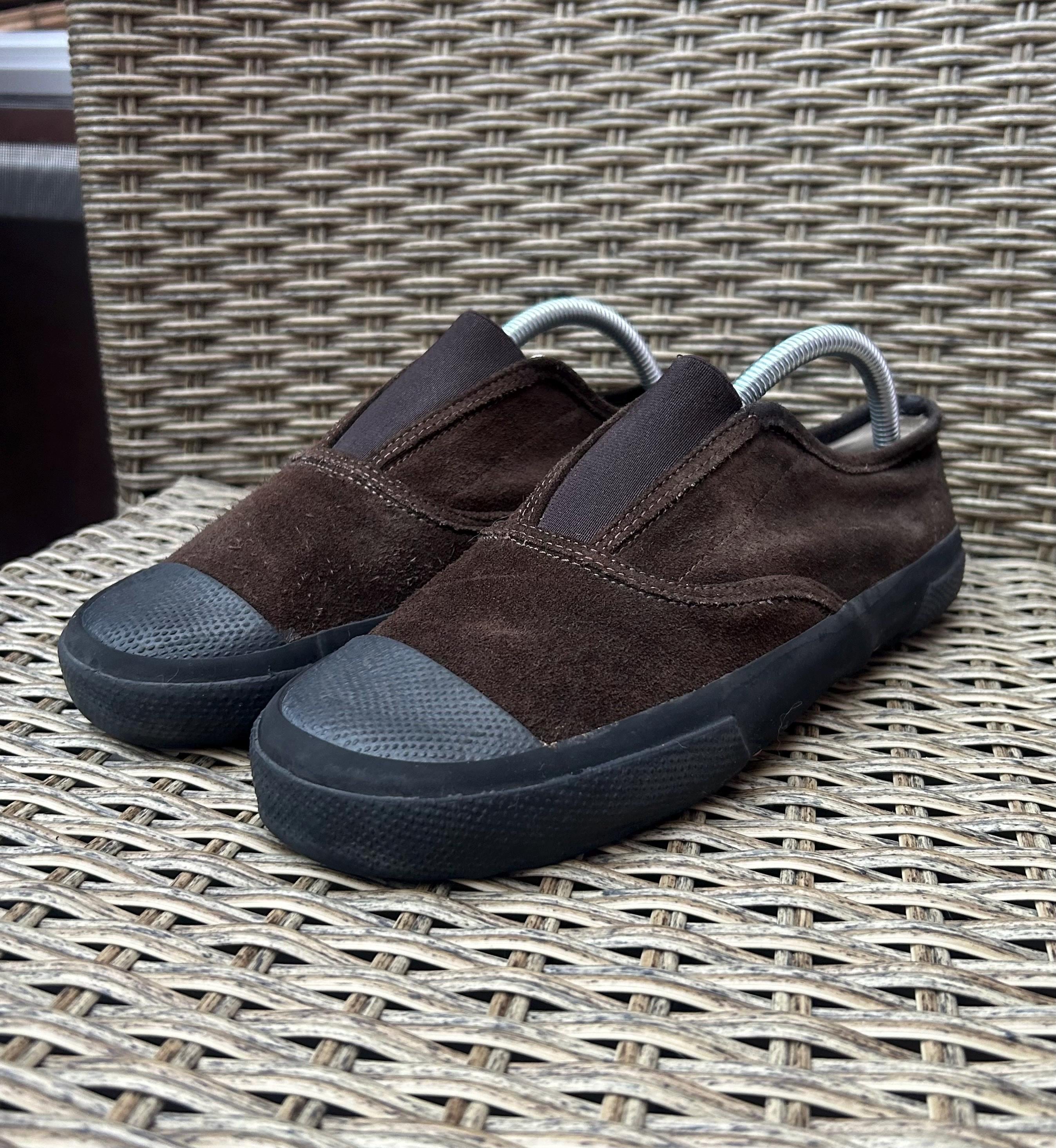 Reproduction of Found Brown Suede Italian Military Slip-on Trainer