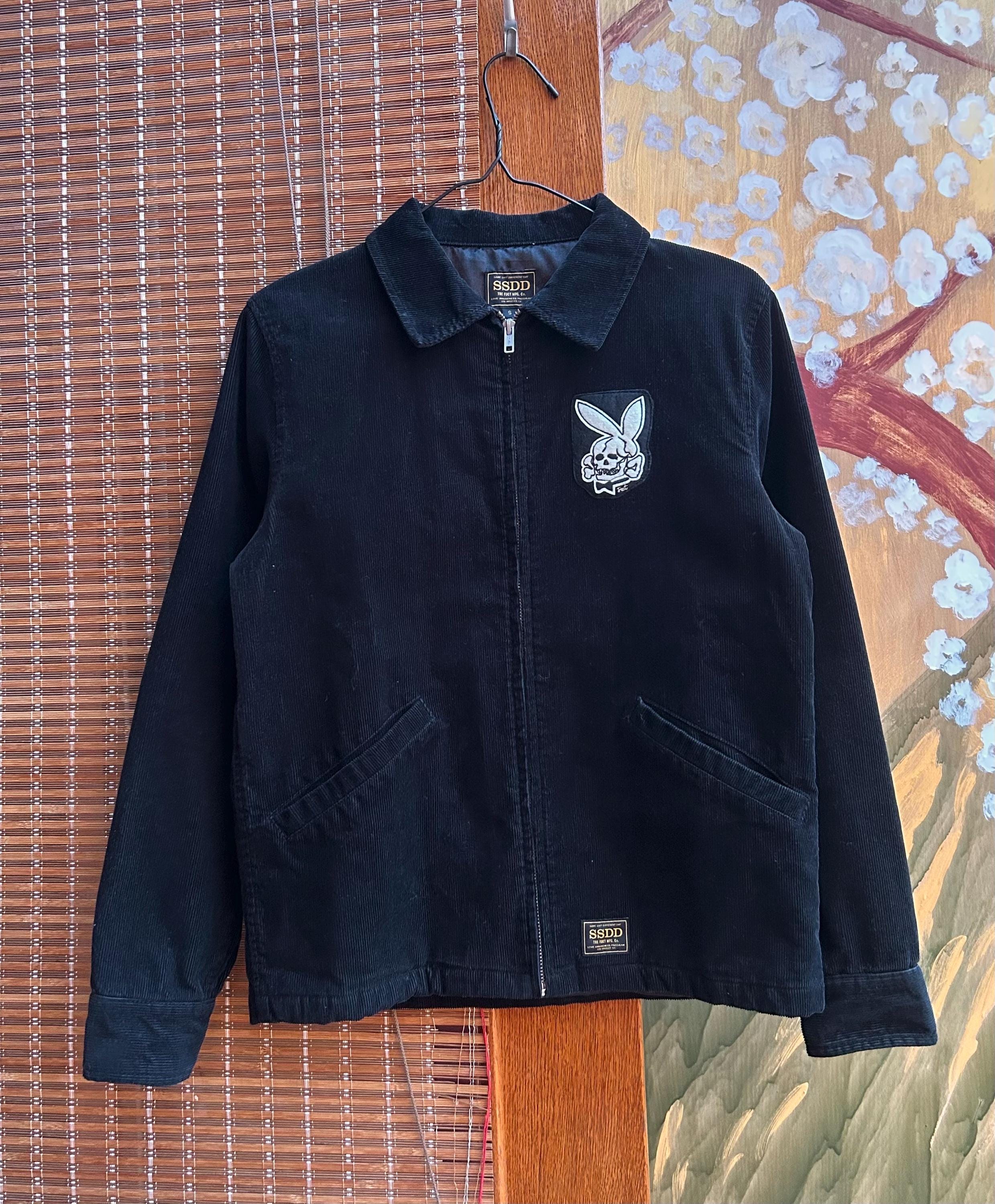 ジャケット・アウター FUCT SSDD HENCHMEN JACKET TALON FUCT SSDD “A Denial” Zip-up Black Corduroy Jacket Size Small