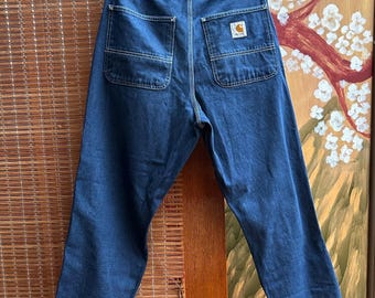 Pantalón vaquero sencillo azul Carhartt WIP vintage, talla 32x32