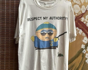 1999年ヴィンテージ サウスパーク カートマン リスペクト・マイ・オーソリティTシャツ サイズM