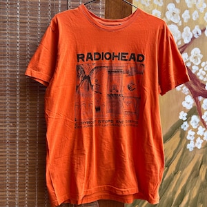 vintage band RADIOHEAD AMNESIAC Tee 赤 M Radiohead T Shirt Amnesiac - Etsy