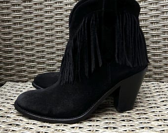 Saint Laurent Paris Suede Fringe Ankle Boots Mens Size 45 Made in Italy Saint Laurent Paris Suede Fringe Ankle Boots Mens Size 45  main image 3