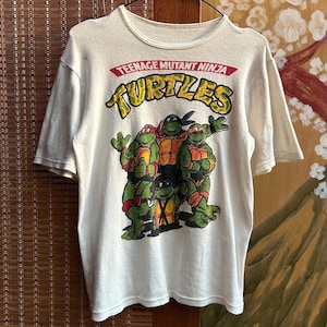 Vintage 80s TMNT Teenage Mutant Ninja Turtles T-Shirt Size M
