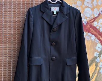 Vintage H&M x Comme des Garçons chaqueta blazer de lana negra talla 8