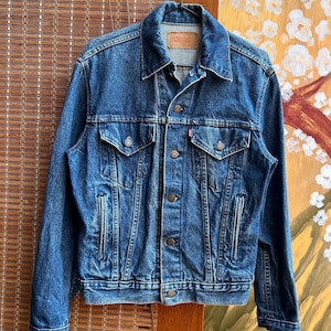 Early 80’s Levis 70546-0216 3rd Type III Denim Trucker Jacket Sz 38 Made In USA