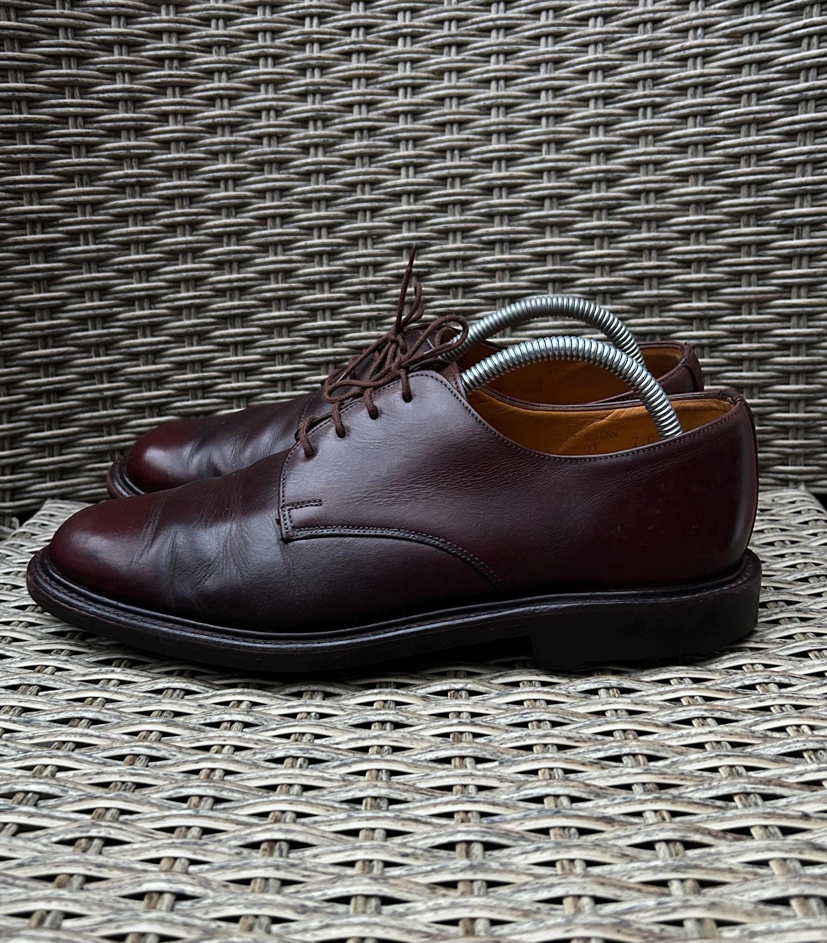 Grenson Oxford Lace Up Shoes~Made in England~Size 13 Fairfax | Mens Wholecut Oxford Shoes in Dark Brown Leather  main image 2