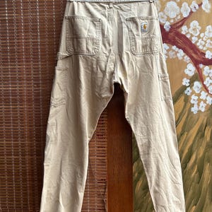 Vintage Carhartt WIP Rock Double Knee Pant 33x32 Beige
