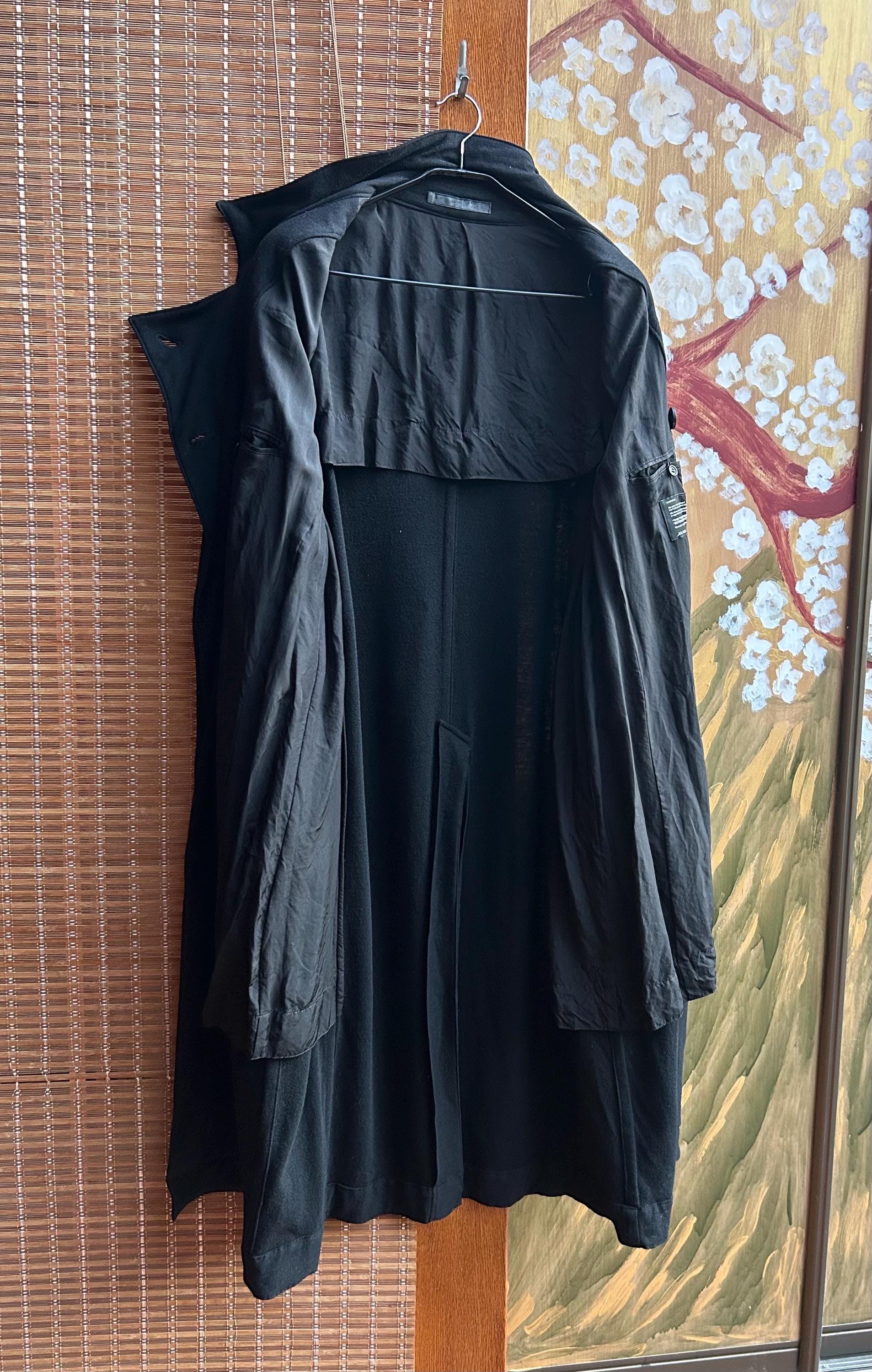 Julius_7 by Julius Goth_ik Collection Melton Wool Coat Sz 3 - Etsy