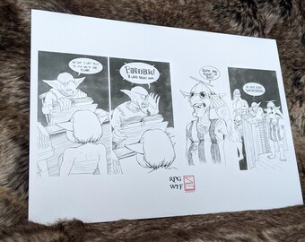 Bindenherg manga 4 panel A4 print