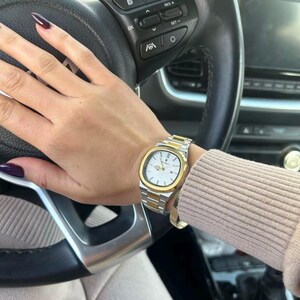 Elegant Women’s Luxury Watch – Stainless Steel - Luminous Hands - Quartz - Gift for Her - Gold, Blue, or Gold & Silver - Waterproof