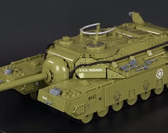 World War II T28/95 US Super-Heavy Tank Collectable Building Blocks MOC