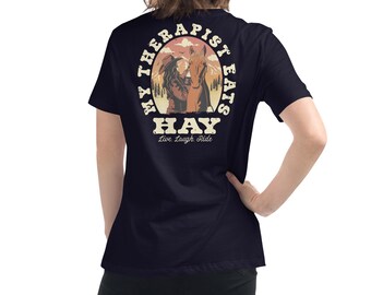 Camiseta holgada de mujer para amantes de los caballos