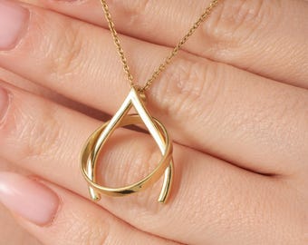 14K Gold Ring Holder Necklace for Women Sterling Silver Ring Keeper Necklace for Her Dainty Ring Holding Necklace for Mom