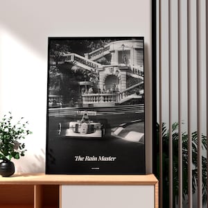 Senna photo print, Senna Movie Poster, Senna Wall Art, senna sticker, Senna Formula One Inspired Racing Poster, Senna Tribute Print