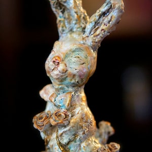 The Uplifted Rabbit Sculpture by Fae Factory Artist Dr Franky Dolan
