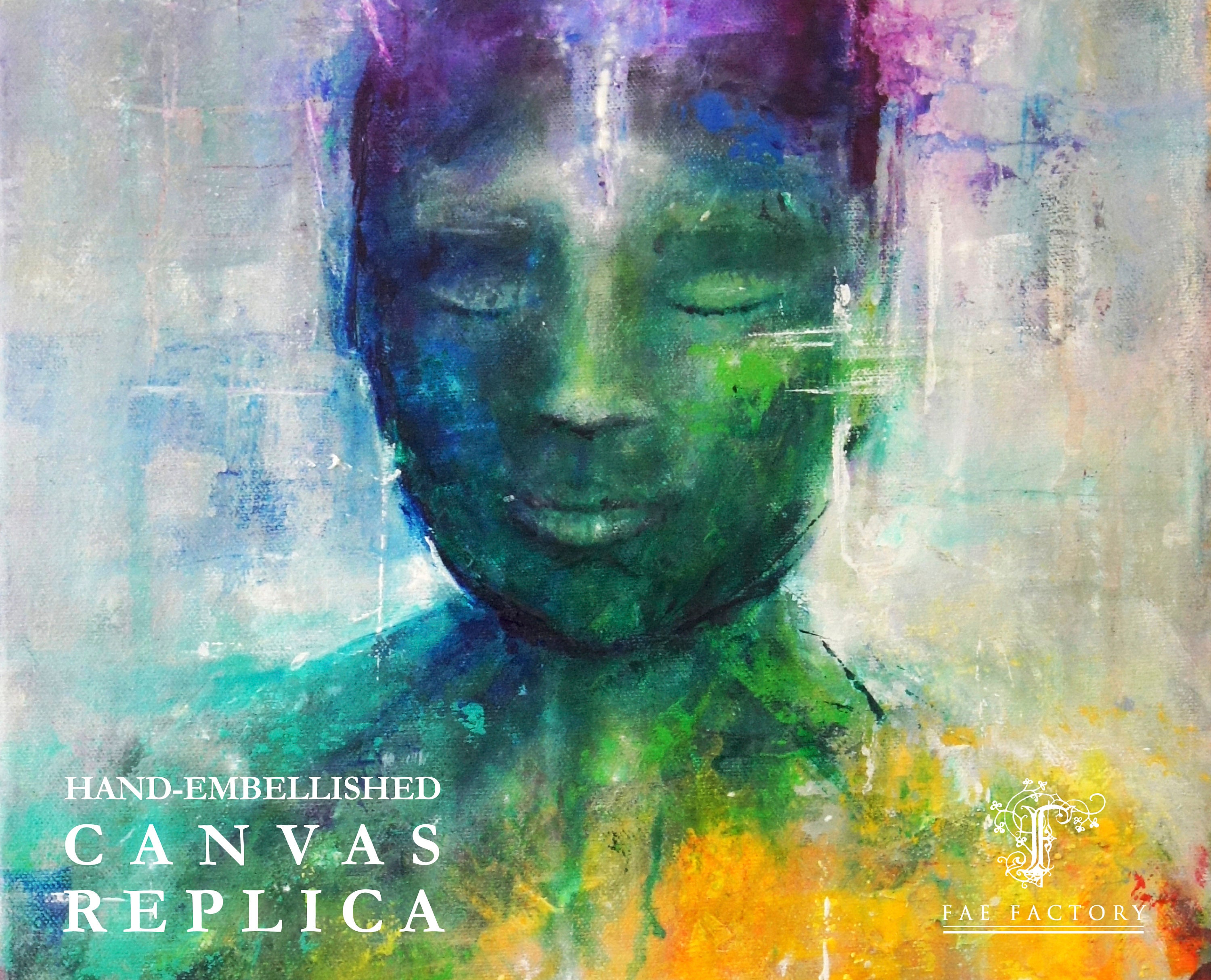 Crystal Soul 2. Museumwrapped Handembellished Replica on Etsy