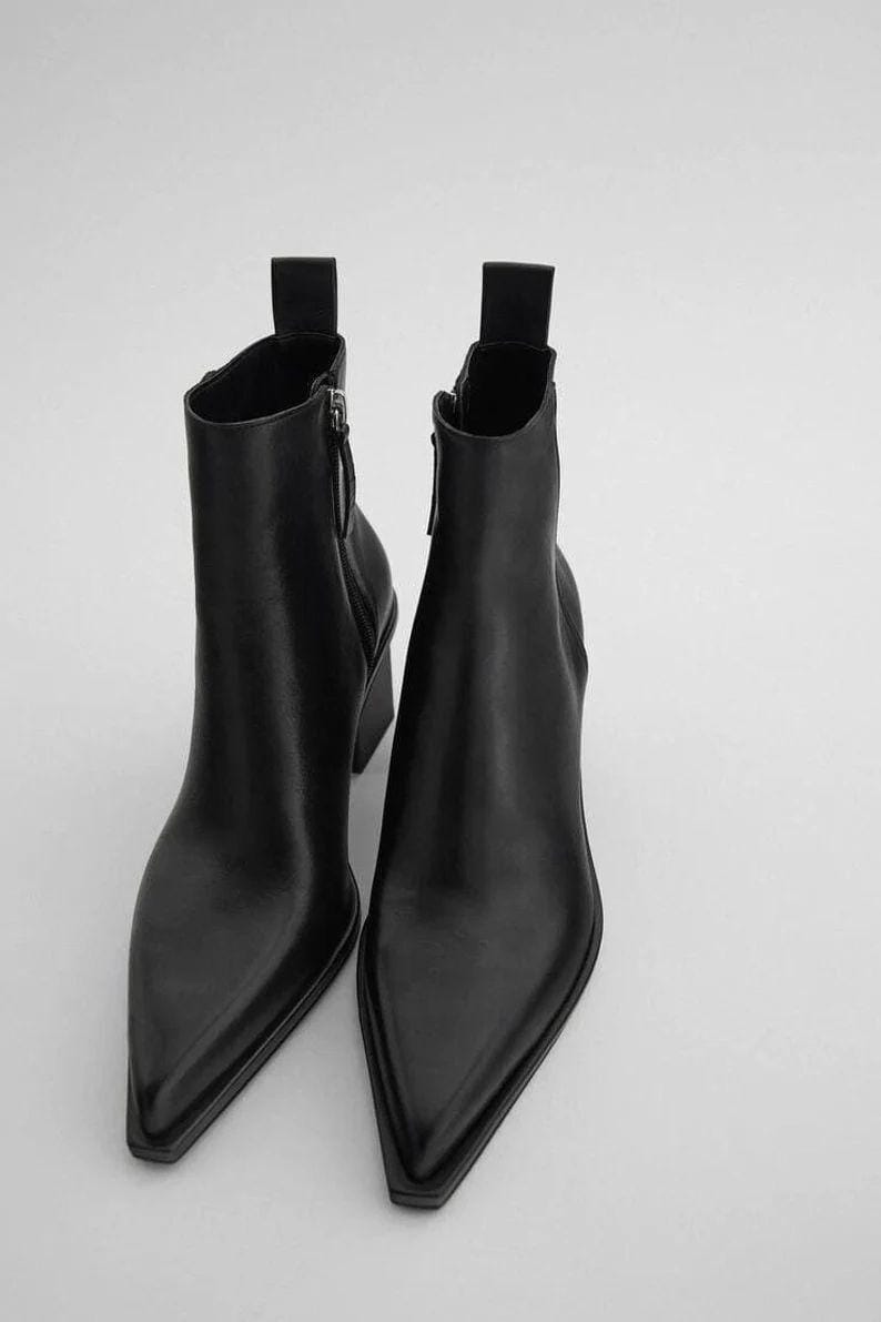 Buy Pointed Toe Boots Online In India - Etsy India