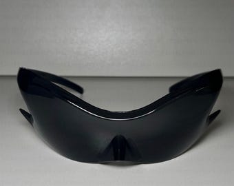 Y2K Punk Sunglasses: Oversized Rave Festival Sunglasses