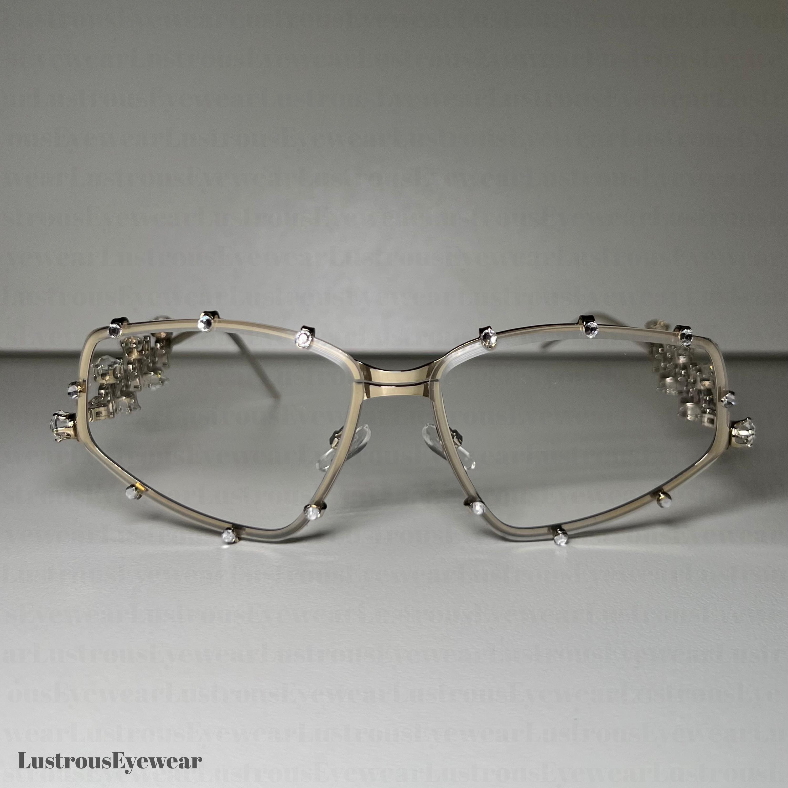 小物 90s archive prada oval clear eyewear y2k 90s archive prada oval clear eyewear y2k