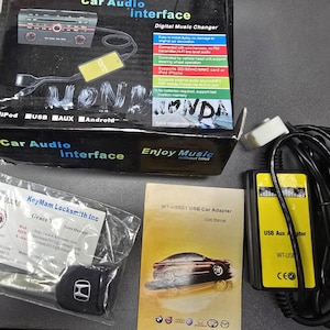 Câble de charge adaptateur auxiliaire USB pour Honda S2000 2004-2009 et Honda Accord : 2003-2011