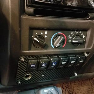 Jeep Wrangle TJ Dashboard Lower Panel Switch Plate