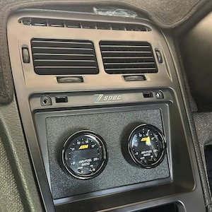 Nissan Z32 300ZX 1989 – 2000 Gauge 2x 52mm Cluster Pod 2DIN Center Dashboard Bezel Frame