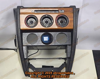 Mercedes Benz 190E W201 Gauge Pod 52mm x3 Center 1-DIN Dashboard Console Frame Mount