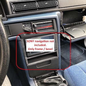 Volvo 740 Center Dashboard Bezel Frame fits 2DIN navigation LCD touchsreen