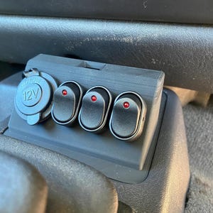 Jeep Wrangle TJ Modification Center Console Switch BLANK Plate Panel