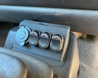 Jeep Wrangle TJ Modyfikacja przełącznika konsoli środkowej PUSTY panel