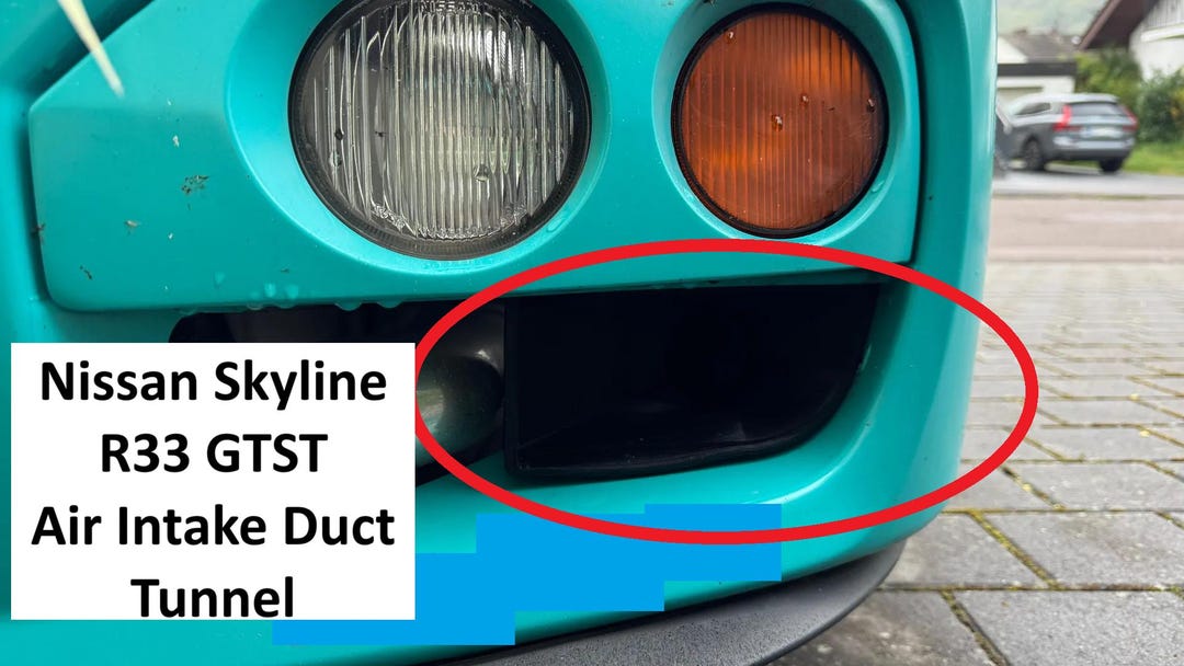 Vent Insert R33 Nissan Skyline R33 GTS - T Front Bumper Air Intake Vent Duct Bezel ...
