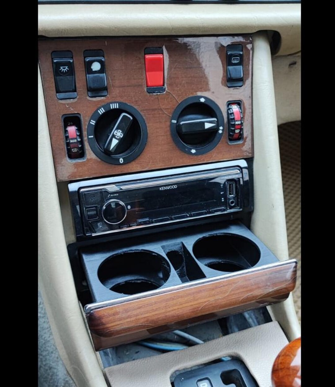 メルセデスベンツW126 テレフォンコンソール