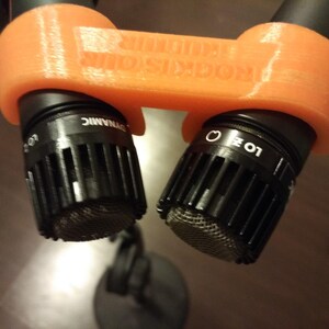 Fredman Shure SM57 Microfoon Microfoon Dubbele Clip 45 graden Houder Voor Studio Live Record afbeelding 3