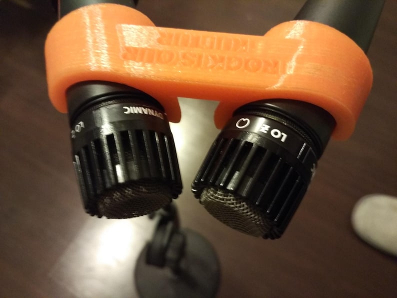 Fredman Shure SM57 Microfoon Microfoon Dubbele Clip 45 graden Houder Voor Studio Live Record afbeelding 3