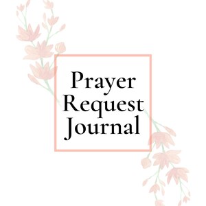 Digital Prayer Journal | Bible Study | Scripture Notebook | Canva Template