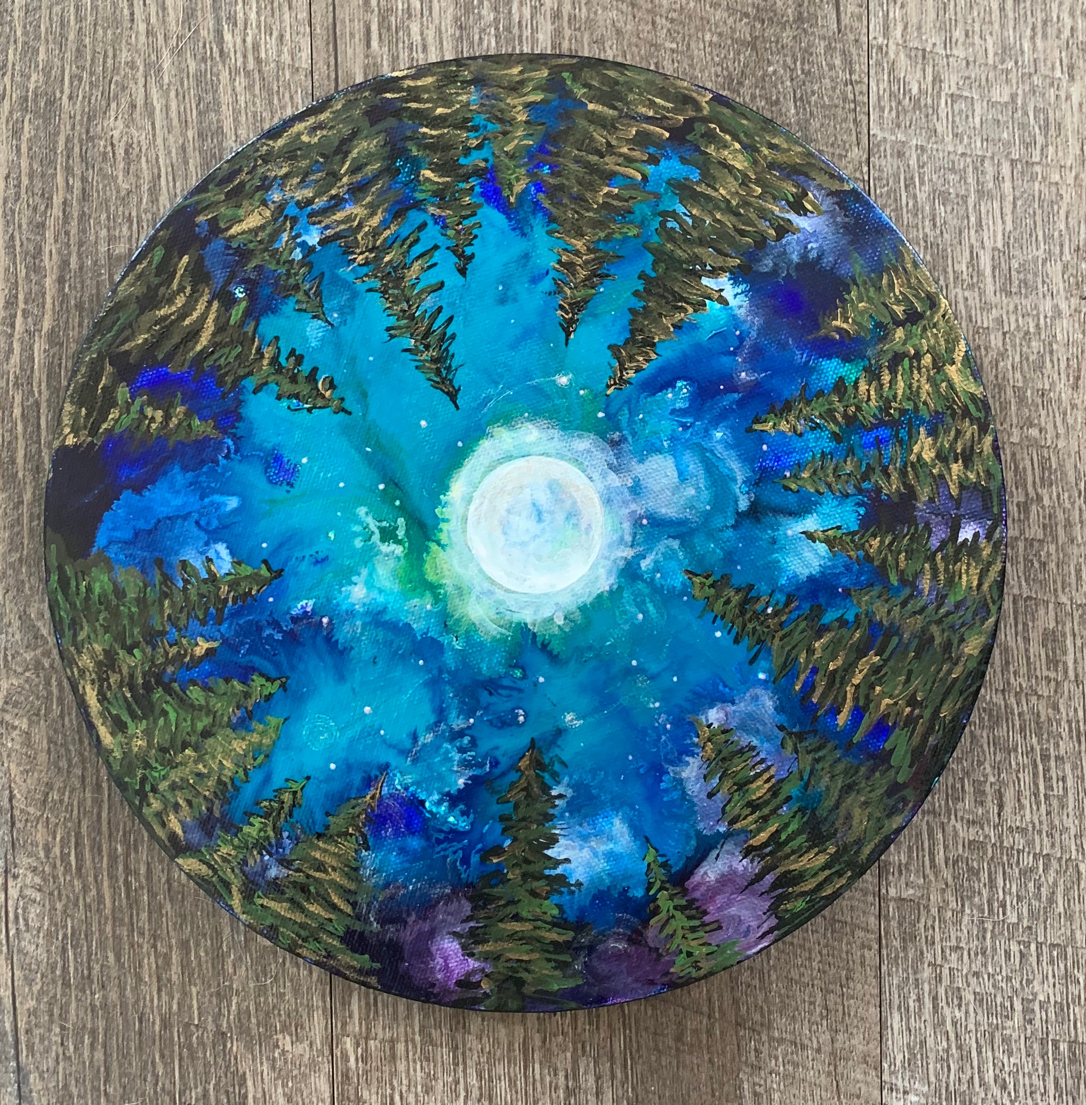 Upside Down Acrylic Painting