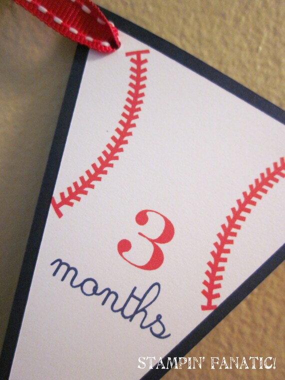 Play BALL collection: 0-12 mos Photo Baseball Banner. First Year Picture Banner. First Year Photo Banner. Baseball first birthday banner. Il_570xn